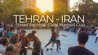 Street Football (Gol Kuchik) in Tehran, Iran. July 2022 - فوتبال گل‌ کوچیک، پارک هنرمندان تهران