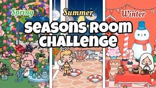 Each room is a different season ️ Toca boca house ideas  [ Toca Life World latest update ]