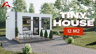  Would you live in a 12 m2 TINY HOUSE? | Minimalist MINI HOUSE 