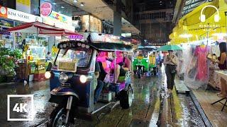 [4K UHD] Walking in the Rain in Bangkok | Last Rain Walk Video in 2024