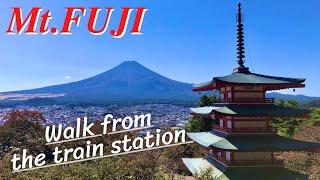 [4K] Mt.FUJI & Pagoda View | How to go? - Chureitou Arakura-yama Sengen Park