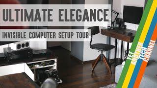 Ultimate elegance desk tour featuring a hidden computer