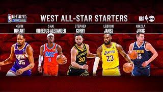 2025 NBA All-Star Starters Revealed - Western Conference | Inside the NBA