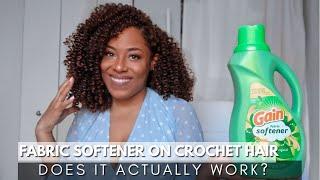 DOES FABRIC SOFTENER WORK TO REVIVE & DETANGLE CROCHET HAIR| LIA LAVON