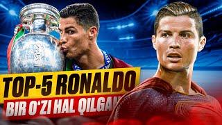 TOP-5 Ronaldo bir o‘zi hal qilgan o‘yinlar