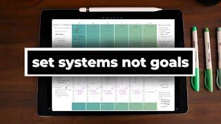 HOW TO SET SYSTEMS INSTEAD OF GOALS | a system that will change your life