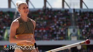 Katie Moon FLIES to Paris berth to defend Tokyo pole vault gold medal | NBC Sports