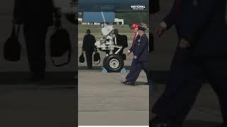 Trump headed to White House, expected to meet with national security team