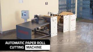 Automatic Paper Roll Cutting Machine | paper bag making / Paper roll to sheet cutting machine