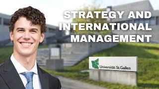 PRIME IMPRESSIONI: M.A. in Strategy and International Management (University of St. Gallen)