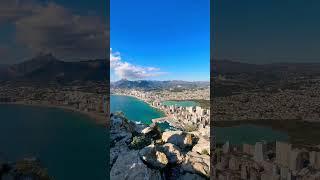 Experience the beauty of Calpe, with views of the city skyline and sea horizon in one stunning video