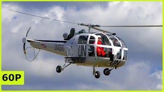 STUNNING XXXL ALOUETTE 3 UN ELECCTRICAL HELICOPTER FLIGHT SHOW