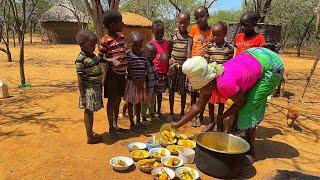 Rainy Day in African Village#cooking  Village food