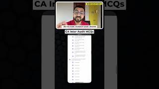 Score 100% marks in CA Inter Audit MCQs and CASE STUDY! | Neeraj Arora #shorts