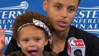 Riley Curry steals the press conference