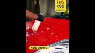 Get your car looking brand new with Hoora's ₹99 Doorstep Pressure Car Wash Package!