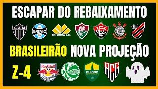 BRASILEIRÃO | SUBIU A PROJEÇÃO PARA ESCAPAR DO REBAIXAMENTO