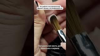 ЛУЧШАЯ кисточка для наращивания ногтей акрилом и полигелем! Ссылку оставлю в описании