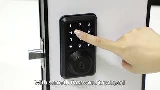 Nasentons simple D339 smart deadbolt lock show & easy installation