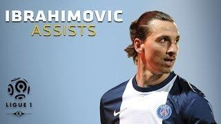 Zlatan Ibrahimovic - All 11 Assists - 2013-2014