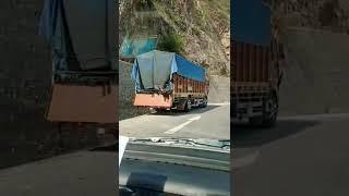 kalka to shimla road condition risky and fast ... be careful