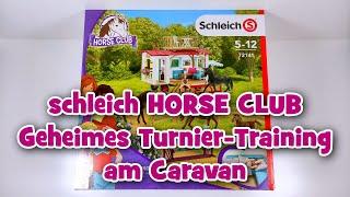 schleich HORSE CLUB Geheimes Turnier-Training am Caravan (72141) | UNBOXING