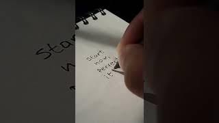 Start now, perfect it later!  #motivationdaily #art #getplusmindset #handwriting