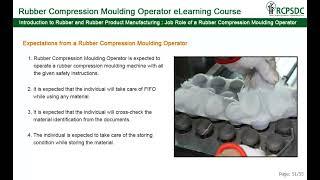 Job role of a Rubber Compression Moulding Operator   English