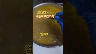 오독오독새송이 버섯카래 그냥먹어도 맛있어요