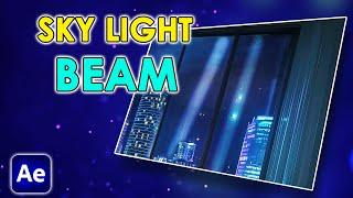 Sky Beam Light for City backgrounds | Fast & Easy | After Effects Tutorial