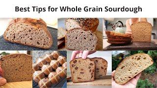 My Best Tips for Whole Grain / Whole Wheat Sourdough Bread Making