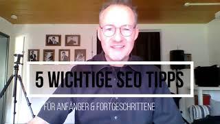  SEO Einsteiger Tipps ‖‖▶ Hier die TOP 5 SEO Grundlagen für Anfänger  für Jimdo | Wordpress & Co.