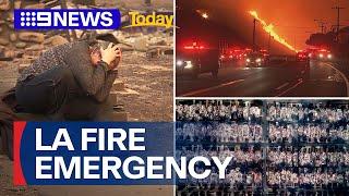 LA wildfire emergency continuing to wreak havoc | 9 News Australia