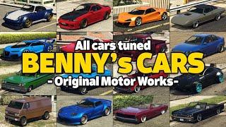 GTA 5 Online - ALL BENNY's VEHICLES ON ONE PLACE [UPGRADE PRICE, LIVERIES, CUSTOMIZE, DLC & MORE]