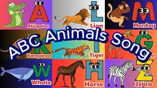  ABC Animal Song | Learn ABC Letters & Animal Names | Fun Phonics Song for Kids | Animal World 