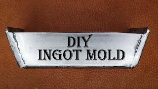 DIY Ingot Mold to Make Traditional Looking Ingot Bars for Metal Melting Hobby