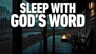 Fall Asleep in God’s Peace | The Best SLEEP BIBLE VERSES (Rain Sounds)