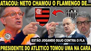 NETO CHAMOU O FLAMENGO DE... PRESIDENTE DO GALO TOMOU UMA NA CARA DO PRESIDENTE DO FLAMENGO E MAIS