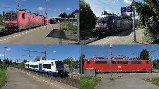 Bahnverkehr in Rheydt Hbf(2019) mit den Baureihen 111, 143, 152, 182, 189, 425 und 650