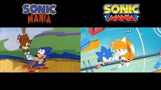 The Adventures of Sonic Trailer vs. Sonic Mania Trailer | Side by Side