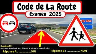  TEST GRATUIT DU CODE DE LA ROUTE 2024-2025  #31