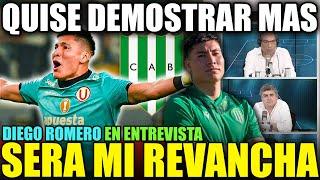 ¡QUERÍA JUGAR MÁS! DIEGO ROMERO SE CONFIESA EN PICANTE ENTREVISTA TRAS SU LLEGADA A BANFIELD