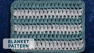 Easy Crochet Blanket  Pattern For Beginners