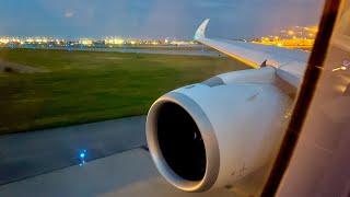 Lufthansa Airbus A350-900 Roaring Engine View Night Takeoff from Montréal Trudeau | YUL-MUC