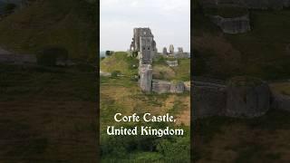 Medieval Corfe Castle, UK: A Drone's View #drone #castle #unitedkingdom #england #medieval