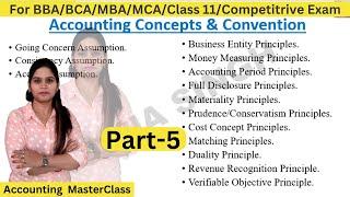 Accounting Principles | Accounting Concepts & Conventions | Meaning | Natures | Basic Accounting