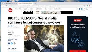 Conservatives are being censored on the internet