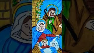 Jesus Christ painting | Awesome Amrita #shorts