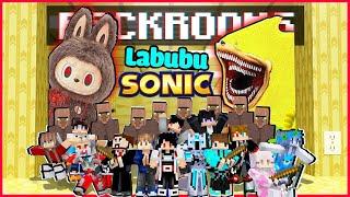 10 YOUTUBER BERTAHAN HIDUP DARI SHIN SONIC VS BONEKA LABUBU DAJJAL DI RUANGAN BACKROOM MINECRAFT