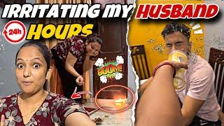 Irritating Prank on Husband for 24 hours || Take Revenge from husband || jeet thakur pranks #couple